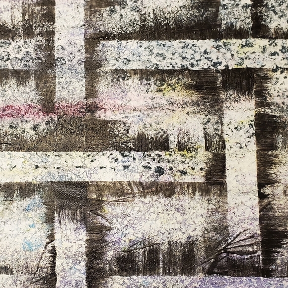 HANDCRAFTED Abstract Painting HANDPAINTED Illusion Art HANDMADE Wall Decor - Picture 2 of 16